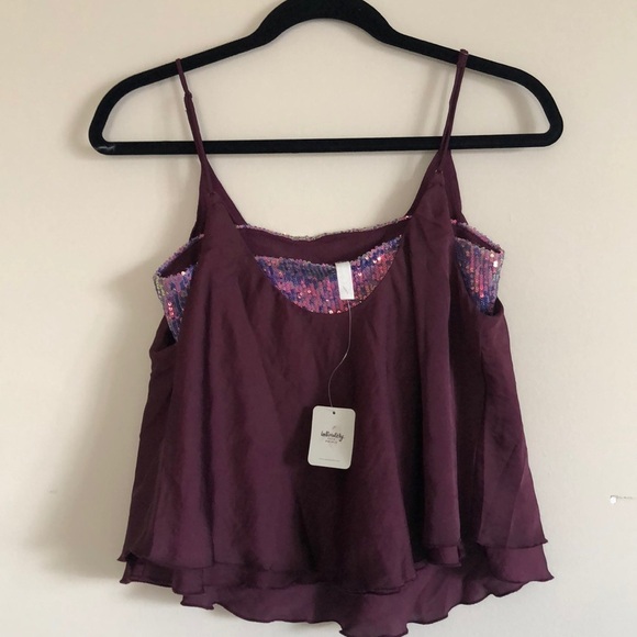 Free People ‘Turn It On’ Sequin Cami, Size Small - Picture 5 of 8